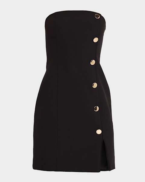 Trina Turk Piper Off-Shoulder Ruffle Mini Dress | Neiman Marcus