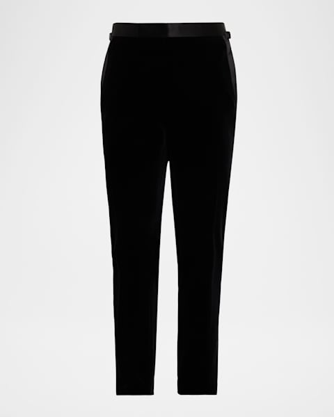 TOM FORD Men's Shelton Shiny Corduroy Trousers | Neiman Marcus