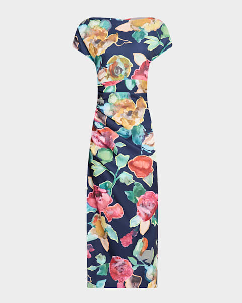 ワンピース VERSACE Printed stretch crepe one-shoulder dress nm_4962356_100055_m