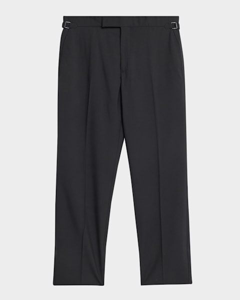 【送料&関税込】Tom Ford Wool Trouser TOM FORD Men's Dyllan Wool Check Trousers | Neiman Marcus