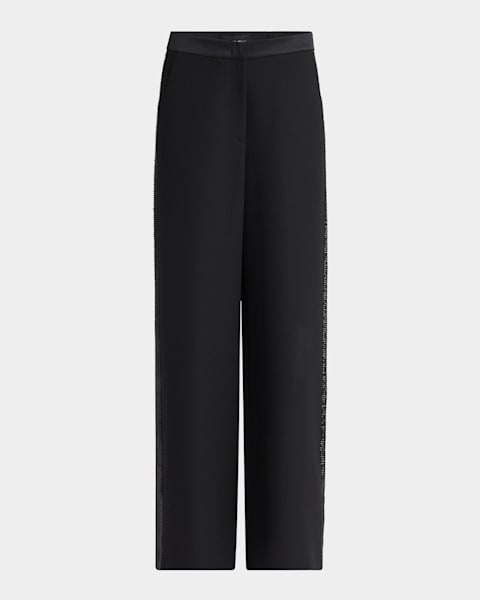 パンツ Giorgio Armani Oversize Silk Trouser Giorgio Armani Silk Wide-Leg Trousers | Neiman Marcus