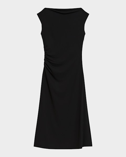 Theory　Lightweight Wool Tiered Dressサイズ0 Theory Tiered Lightweight Wool Midi Dress | Neiman Marcus