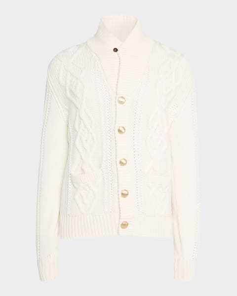 Givenchy Men's Couture Seam Knit Back-Logo Cardigan | Neiman Marcus
