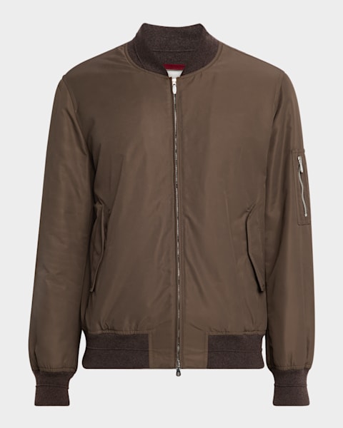 BRUNELLO CUCINELLI ブルゾン Brunello Cucinelli Men's Nylon Full-Zip Blouson Jacket | Neiman Marcus