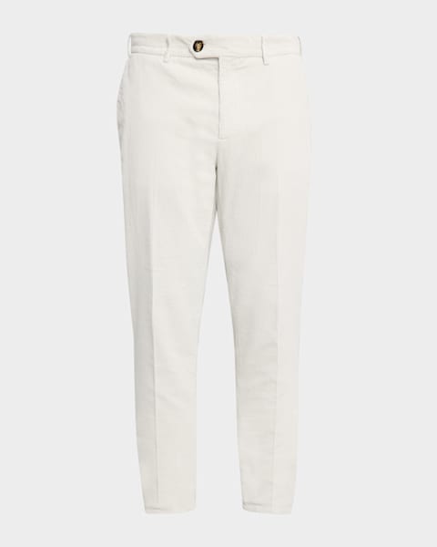 Brunello Cucinelli Men's American Pima Italian-Fit Chino