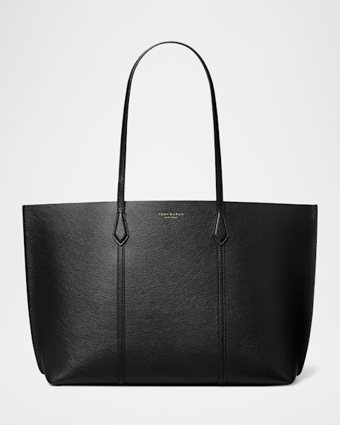 トートバッグ TORY BURCH Black Leather Perry Shopping Bag Tory Burch Perry Leather Shopper Tote Bag | Neiman Marcus