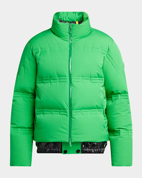 Jil Sander Men's Boxy Nylon Zip Jacket | Neiman Marcus