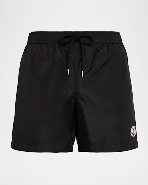 Moncler Men's Classic Side-Stripe Swim Shorts | Neiman Marcus