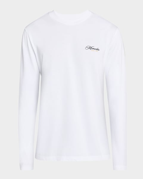 Prada Men's Layered Long-Sleeve Cotton T-Shirt | Neiman Marcus