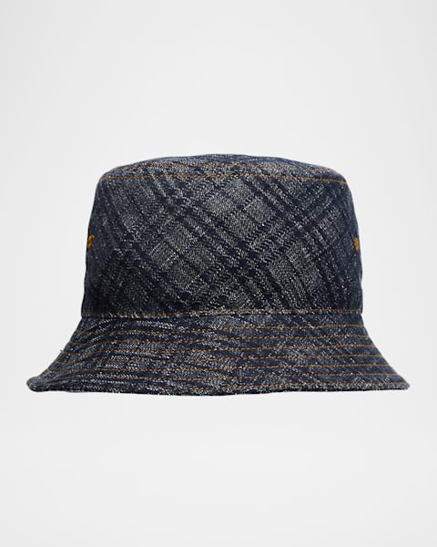【関税＆送料込み】Burberry Bias Check Bucket Hat Burberry Bias Check Bucket Hat | Saks Fifth Avenue