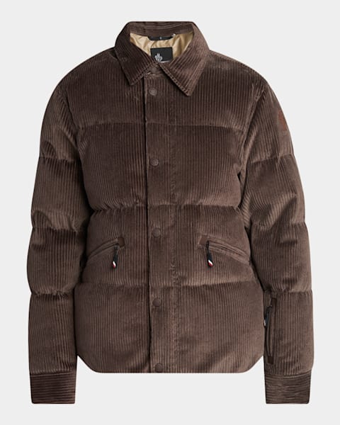 モンクレール　6a Moncler Men's Zip-Front Denim Overshirt | Neiman Marcus