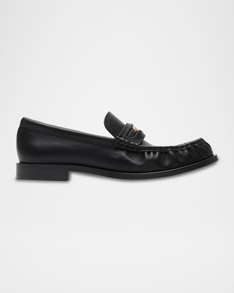 ローファー・オックスフォード BURBERRY CADET PENNY LOAFERS IN SMOOTH LEATHER Burberry Cadet Grained Calf Leather Penny Loafers | Neiman