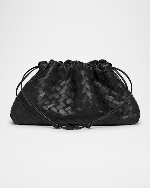 【BOTTEGA VENETA】Intreciato pouch strap cassette bag BOTTEGA VENETA Calfskin Maxi Intrecciato Cassette Pouch On