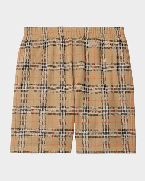 ショートパンツ Burberry FW25 Embroidered poplin shorts  (8110952 C3130) Burberry check-print Shorts | Neutrals | FARFETCH AZ