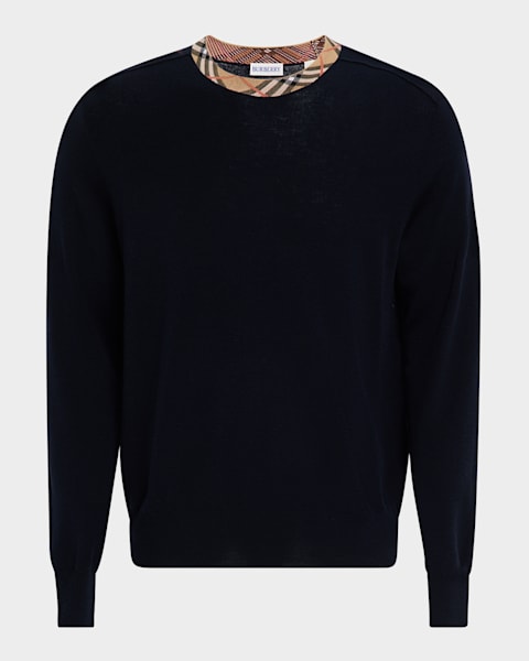 【送料&関税込】Burberry Black Crewneck Sweater With Maxi Ek Burberry - Cotton crew-neck sweatshirt black - The Corner