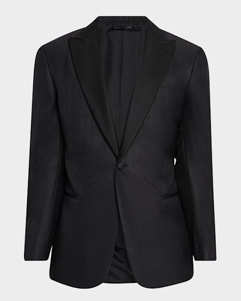 McQueen Men's Twisted Reverse Tuxedo Jacket | Neiman Marcus