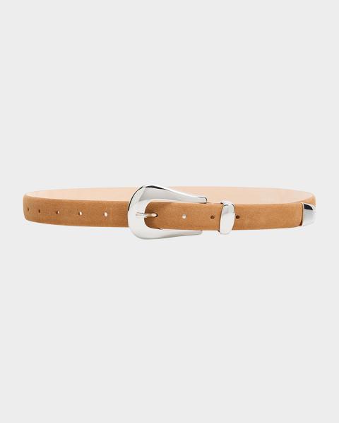 Rag & Bone Suede Boyfriend Belt, Camel | Neiman Marcus display picture 3