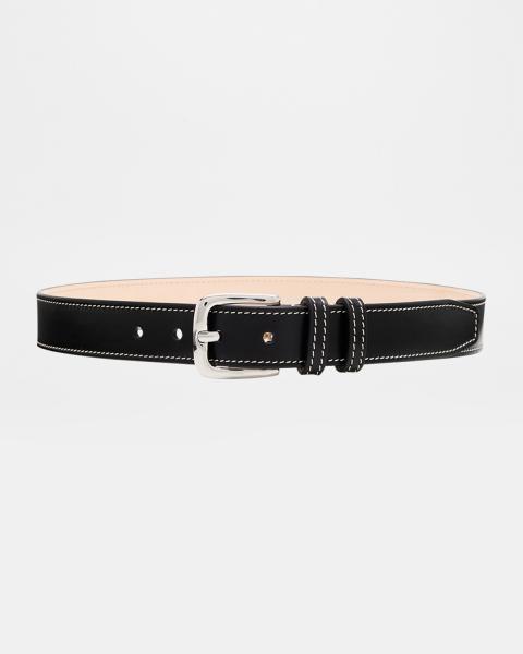 Dehanche Revenge Grommet Rivet & Rings Leather Belt | Neiman  display picture 3