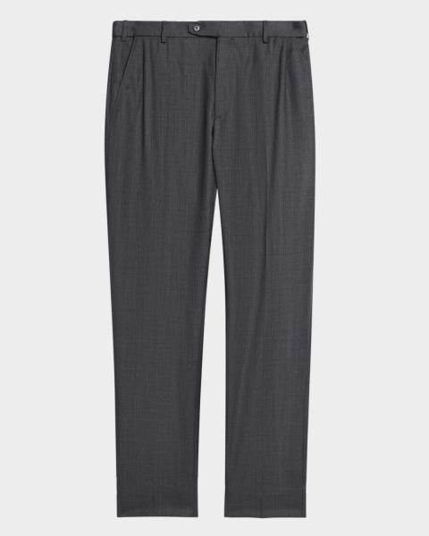 Men's Super 120s Wool Dress Pants | Neiman Marcus