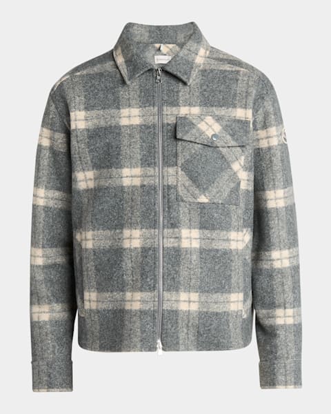 Emporio Armani Men's Zigzag Quilted Down Jacket | Neiman Marcus