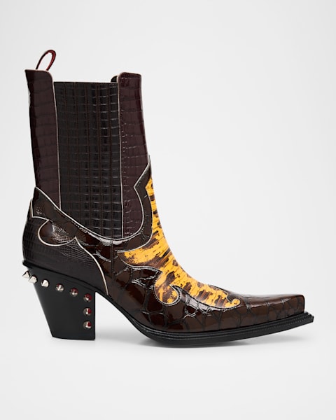 Balenciaga Men's Bulldozer Chelsea Boots | Neiman Marcus