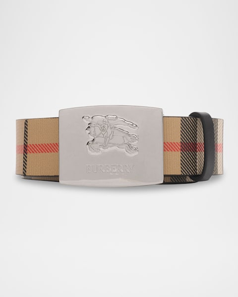 Burberry Men's Leather Belt Black