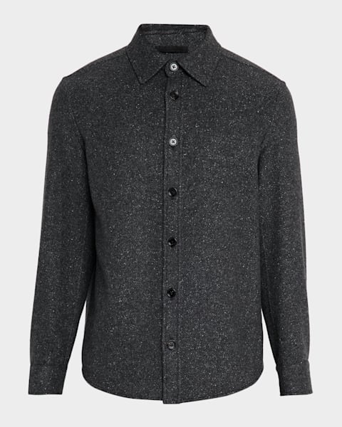 ZEGNA Men's Cashmere Overshirt | Neiman Marcus
