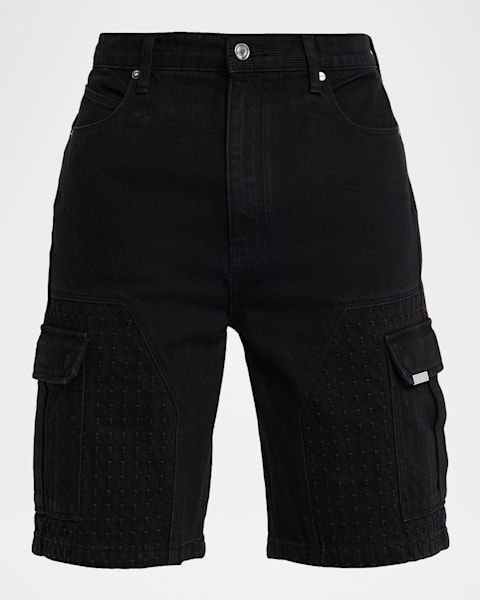 Moschino Men's Sweat Shorts with Side Taping | Neiman Marcus