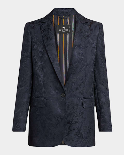 Etro Floral Paisley Jacquard Jacket | Neiman Marcus