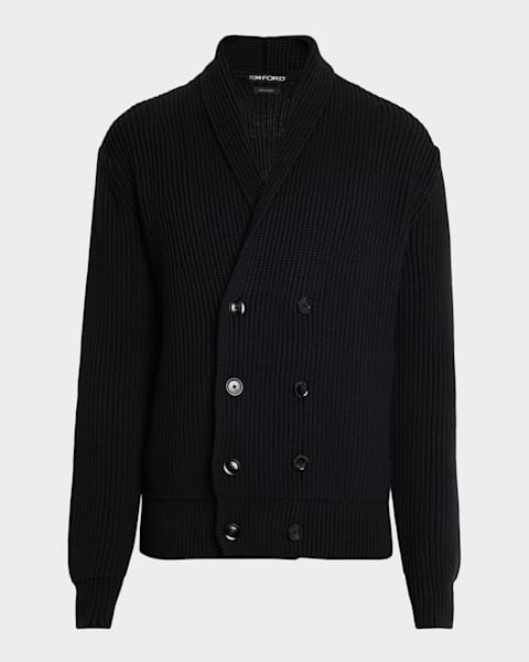 カーディガン TOM FORD SS25 Wool silk cardigan (KLL004YMS107S25 FG797) SILK MERINO SHAWL COLLAR CARDIGAN | Tom Ford Fashion