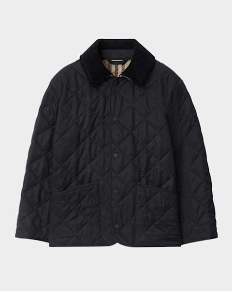 バーバリー　14Ｙ Burberry Kid's Check-Print Reversible Jacket, Size 3-14