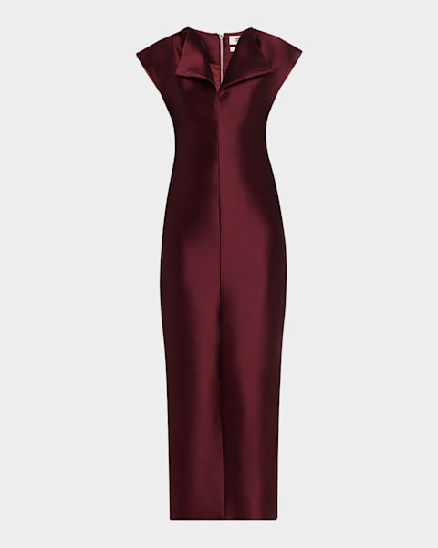 CHRISTOPHER JOHN ROGERS Wiggle Dot Jacquard Midi Tank Dress | Neiman Marcus