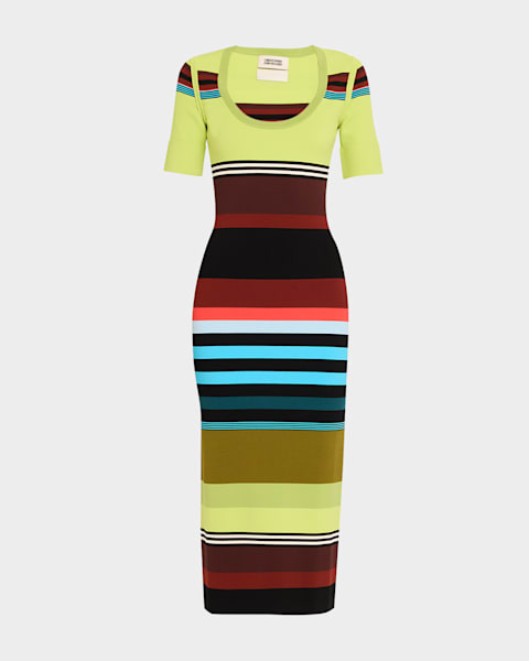slim fit dress slacks Red and Green Striped Sweater – Cozy Holiday Knit main image 0
