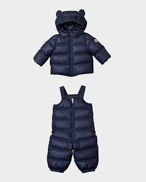 Kid's Maya Baby Hooded Down Jacket, Size 6M-3