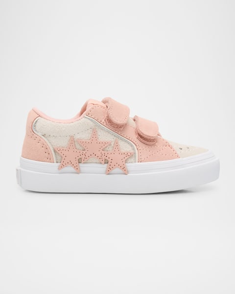 Kid's Old School Nappa Leather and Suede Sneakers, Baby