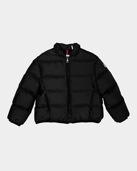 Moncler Boy's Faux Fur Hooded Puffer Jacket, Size 8-14 | Neiman Marcus