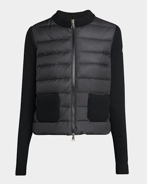Moncler Hybrid Puffer Cardigan | Neiman Marcus