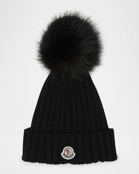 Select Knit Beanie with Lamb Pom