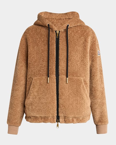 Moncler Quilted Knit Zip Cardigan | Neiman Marcus