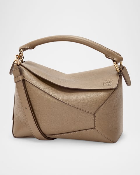 【LOEWE】Puzzle Edge Small leather shoulder bag レザーバッグ LOEWE Puzzle Edge small textured-leather shoulder bag | NET