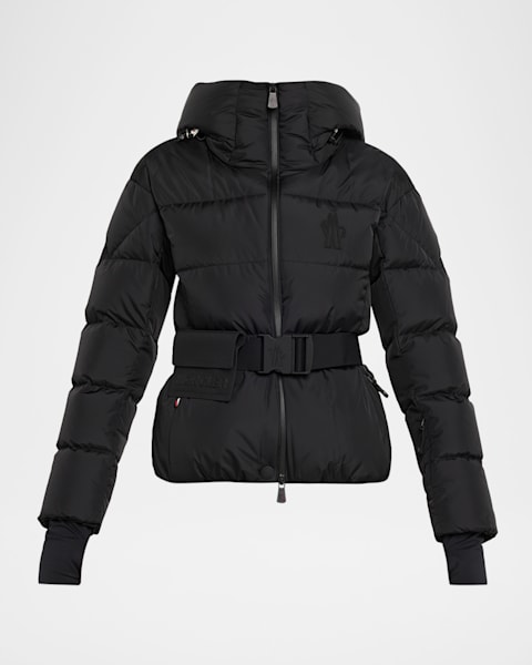 Moncler Grenoble Vizelle Belted Performance Jacket | Neiman Marcus