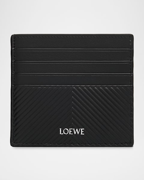 Loewe x Louis Wain Men's Leather Card Holder | Neiman Marcus