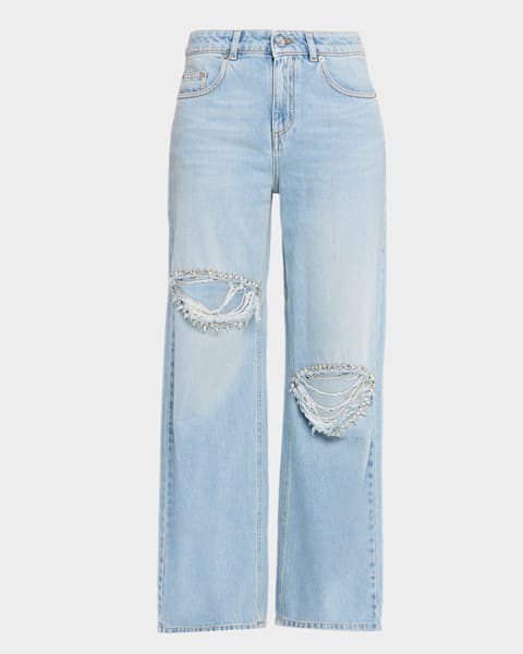 Crystal Slit Jeans