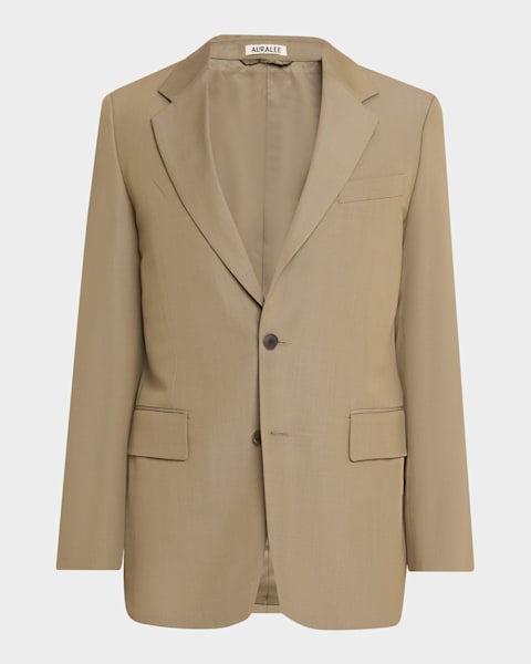 Giorgio Armani Men's Wool-Viscose Deconstructed Blazer | Neiman Marcus