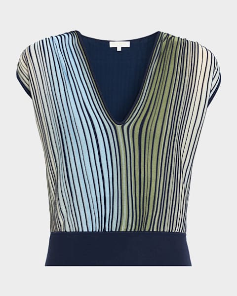 Ramy Brook Ayda Lace-Trim Linen Tank Top | Neiman Marcus