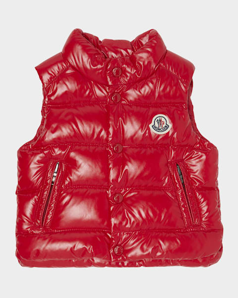 Moncler Boy's Bernard Shiny Vest, Size 6M-3 | Neiman Marcus