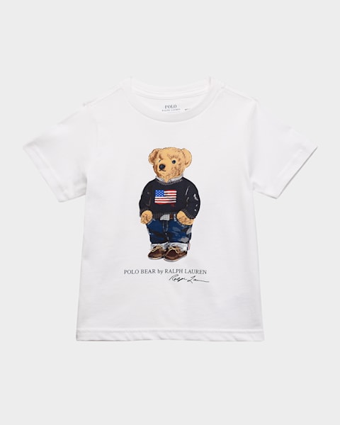 Ralph Lauren Childrenswear Boy's Polo Bear Embroidered Polo