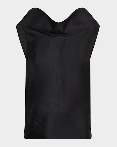 Jil Sander Chainmail Fringed Sleeveless Top | Neiman Marcus