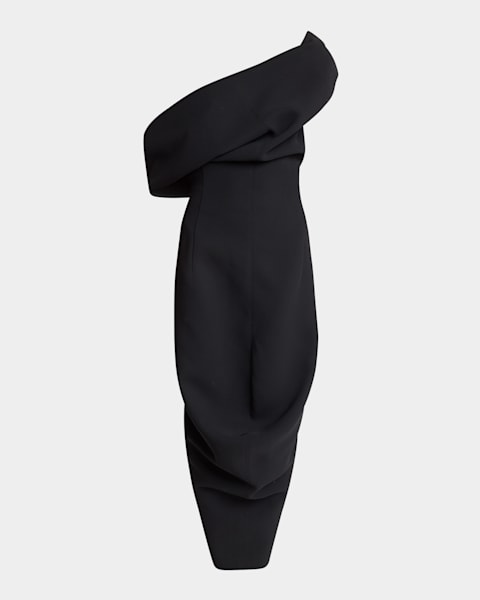 La Castagna Draped Mini Dress