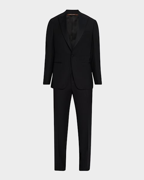 Brioni Men's Brunico Solid Two-Piece Suit | Neiman Marcus